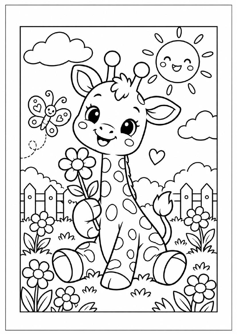 CUTE ANIMALS – Ausmalbuch für Kinder – Ansicht 6