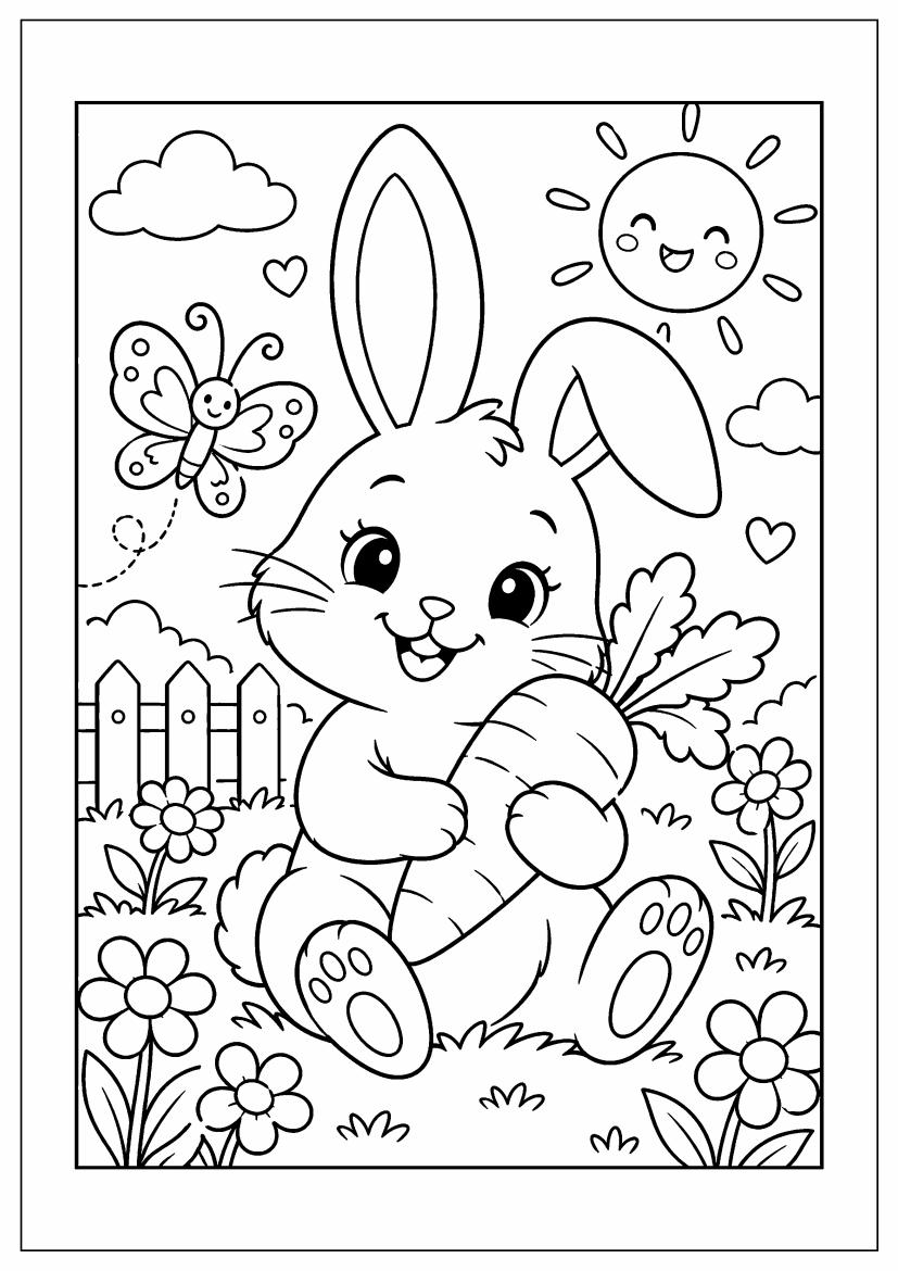 Cover: CUTE ANIMALS – Ausmalbuch für Kinder