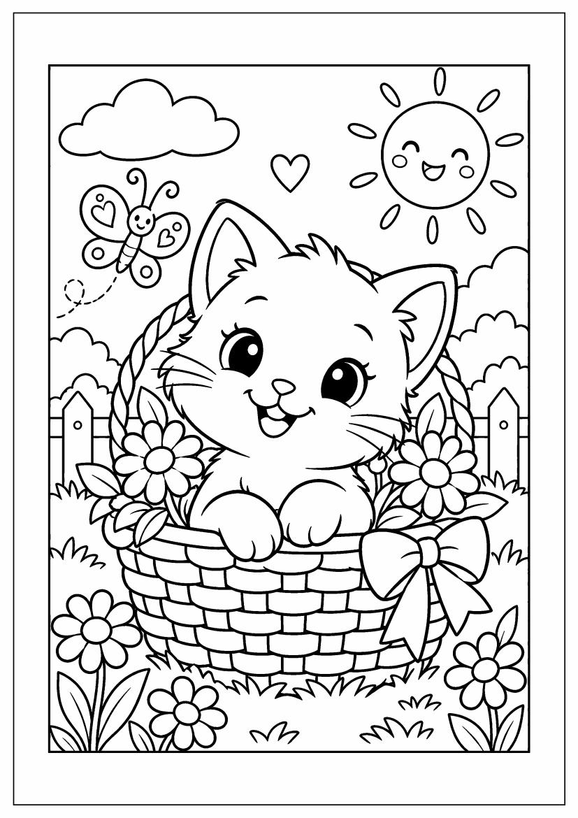 CUTE ANIMALS – Ausmalbuch für Kinder – Ansicht 1