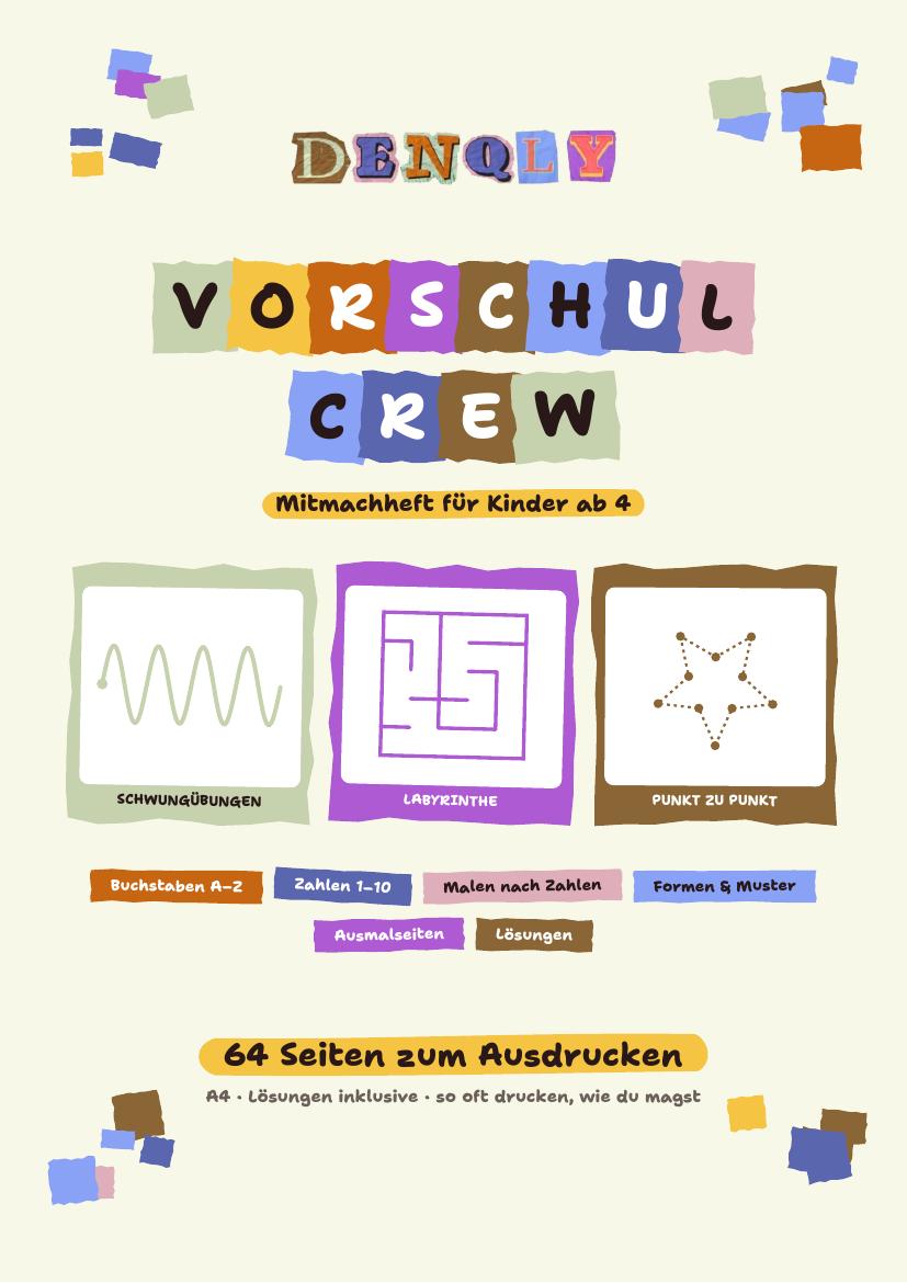VORSCHUL CREW – Vorschulheft ab 4 – Ansicht 1