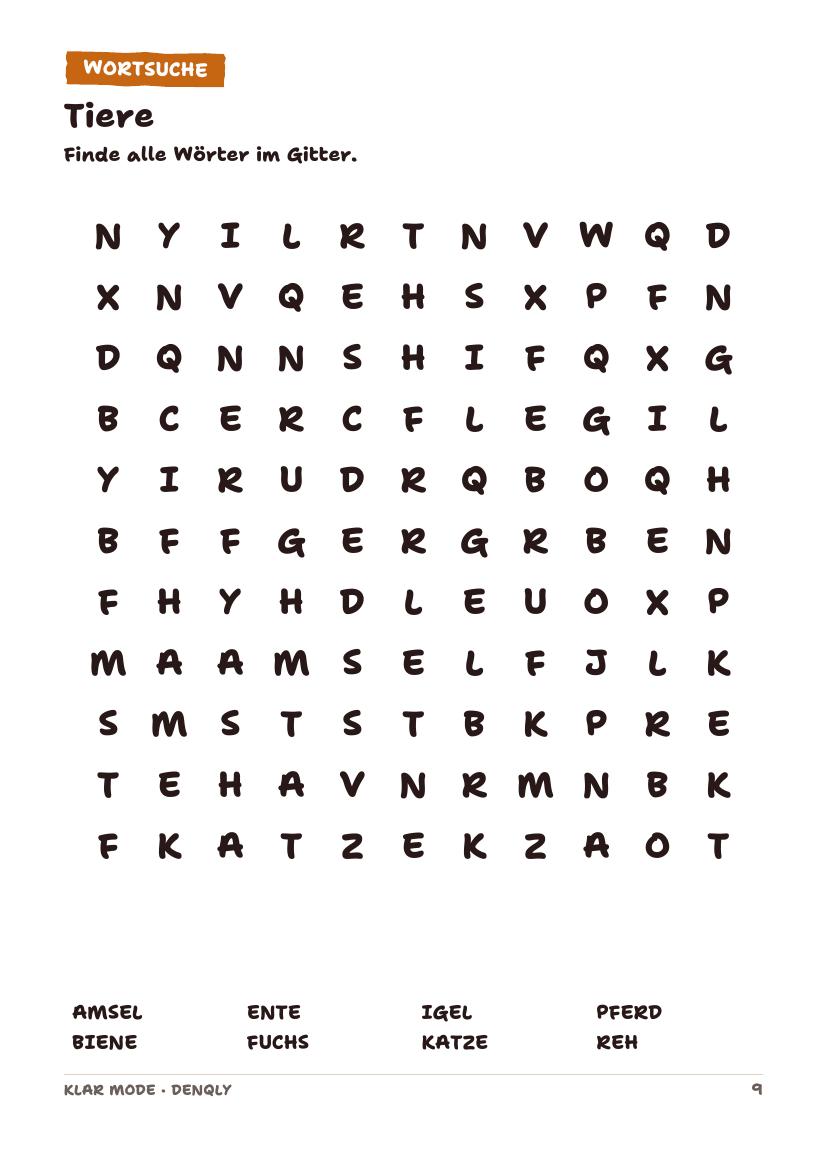 KLAR MODE – Rätselheft in großer Schrift – Ansicht 4