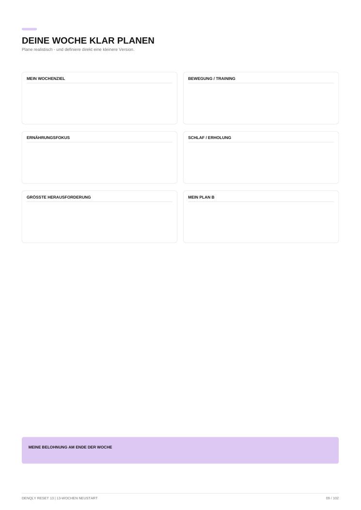 RESET 13 – 13-Wochen Neustart – Ansicht 5